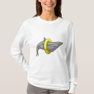 Dolphin Swimming Lifebuoy T-Shirt