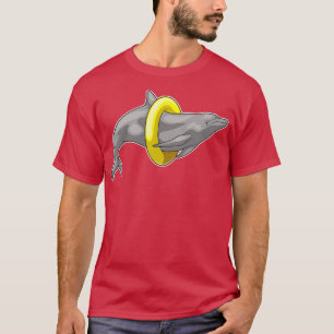 Dolphin Swimming Lifebuoy  T-Shirt