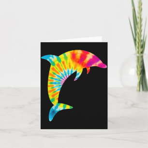 Dolphin Tie Dye Card