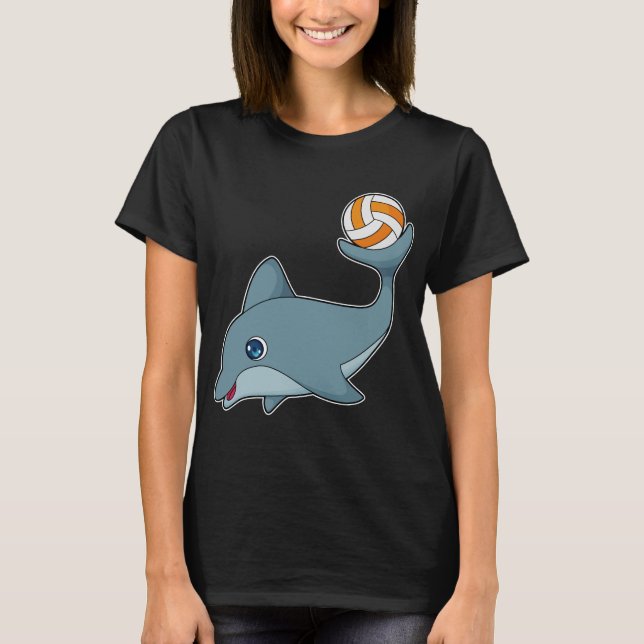 Dolphin Volleyball player Volleyball T-Shirt (Front)