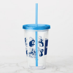 Dolphin, Whales and Penguins Acrylic Tumbler