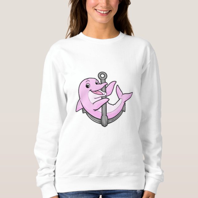 Dolphin with Anchor Sweatshirt (Front)