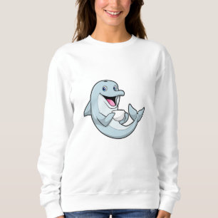 Dolphin with Cup of Coffee Sweatshirt