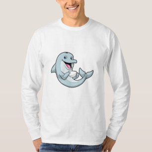 Dolphin with Cup of Coffee T-Shirt