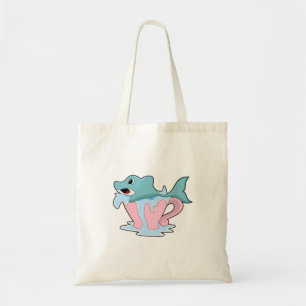 Dolphin with Cup of Water.PNG Tote Bag