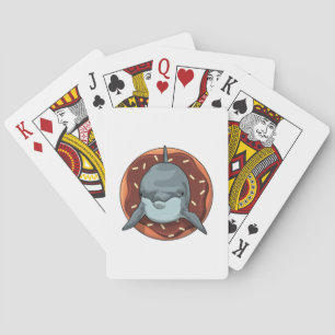 Dolphin with Doughnut Playing Cards