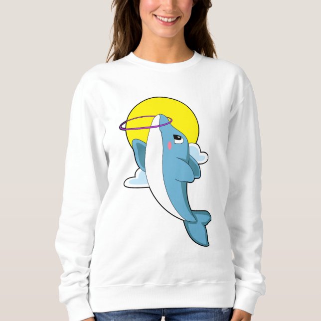 Dolphin with Fitness tires Sweatshirt (Front)