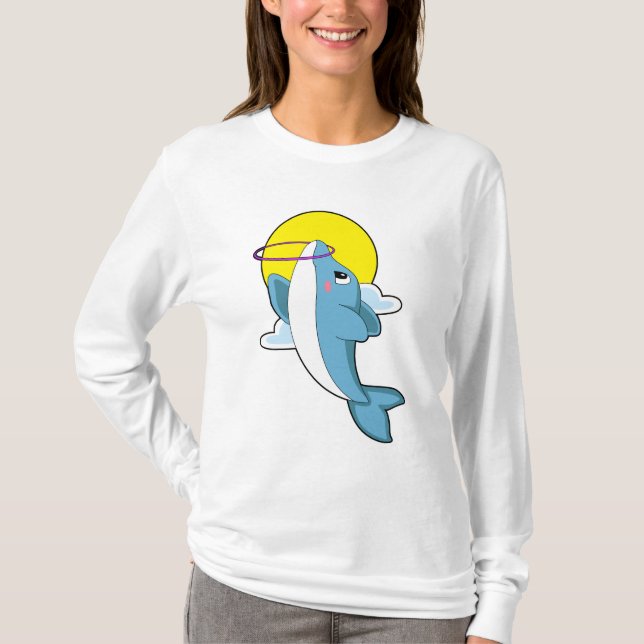 Dolphin with Fitness tires T-Shirt (Front)