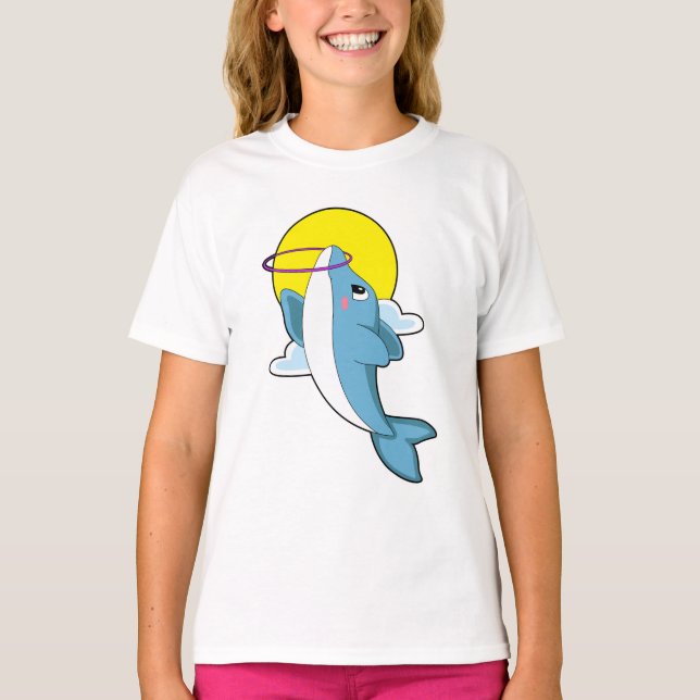 Dolphin with Fitness tires T-Shirt (Front)