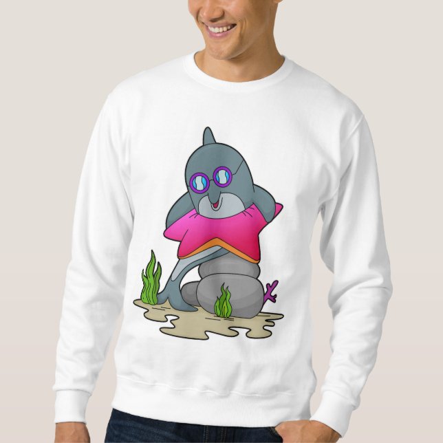 Dolphin with Glasses Sweatshirt (Front)