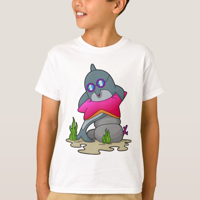 Dolphin with Glasses T-Shirt (Front)