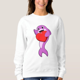 Dolphin with Heart Sweatshirt