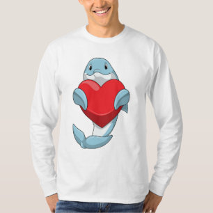 Dolphin with Heart T-Shirt