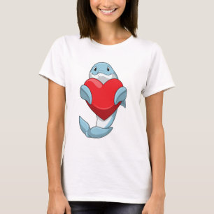 Dolphin with Heart T-Shirt