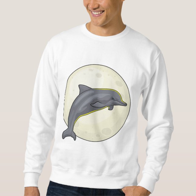 Dolphin with Moon Sweatshirt (Front)