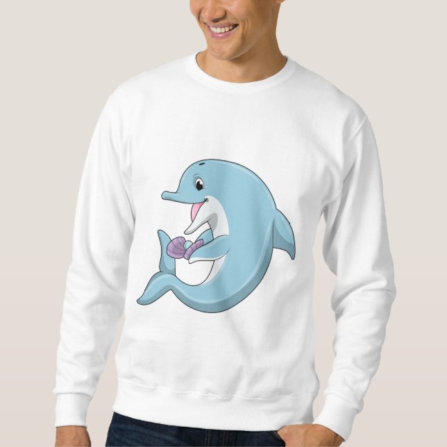 Dolphin with Pearl Sweatshirt (Front)