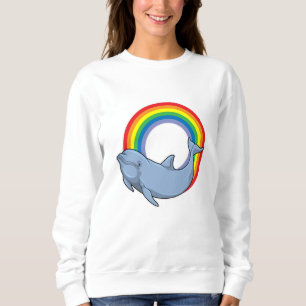 Dolphin with Rainbow Sweatshirt