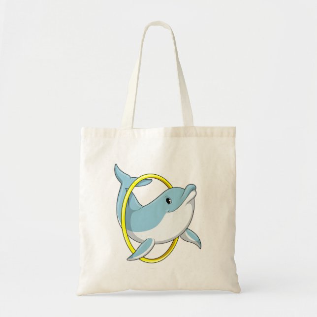 Dolphin with Ring Tote Bag (Front)