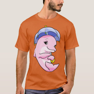 Dolphin with Umbrella T-Shirt