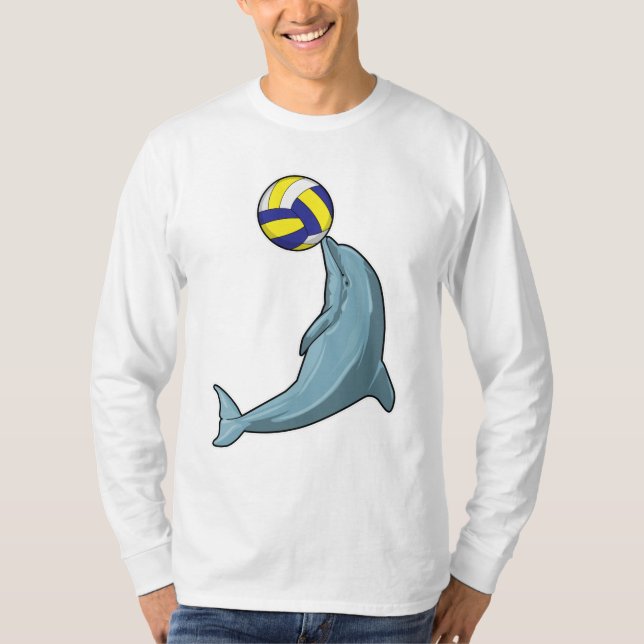 Dolphin with Volleyball T-Shirt (Front)