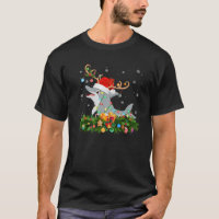 Dolphin Xmas Lighting Reindeer Santa Hat Dolphin C