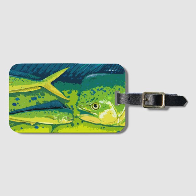 Dolphinfish Luggage Tag (Front Horizontal)