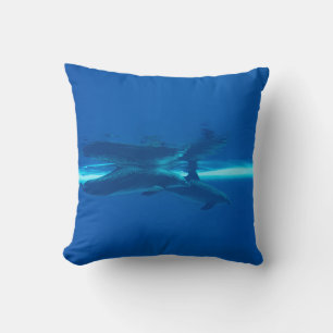 Dolphins and reflections cushion