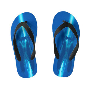 Dolphins and reflections  kid's jandals