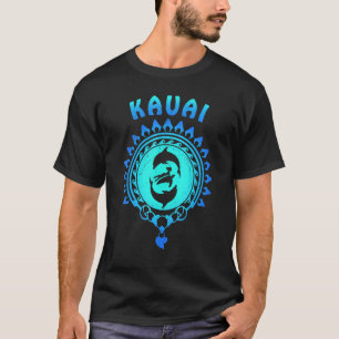 Dolphins And Sea Turtle Polynesian Kauai T-Shirt