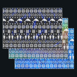 Dolphins and Seahorses Blue Christmas Patterned Wrapping Paper Sheet<br><div class="desc">Dolphins and Seahorses Blue Christmas Patterned Wrapping Paper. Cool ocean themed festive gift wrap,  blue backgrounds,  with patterns of dolphins and seahorses.</div>