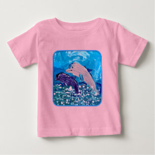 Dolphins "Art by Kids" Baby T-Shirt