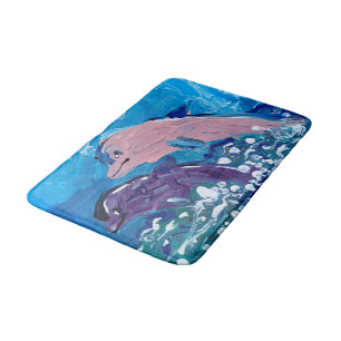 Dolphins "Art by Kids" Bath Mat