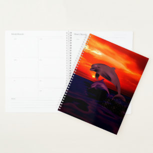 Dolphins at Sunset Planner