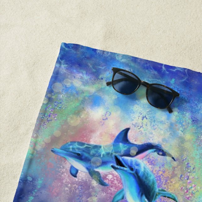 Dolphins Beach Towel (In Situ)