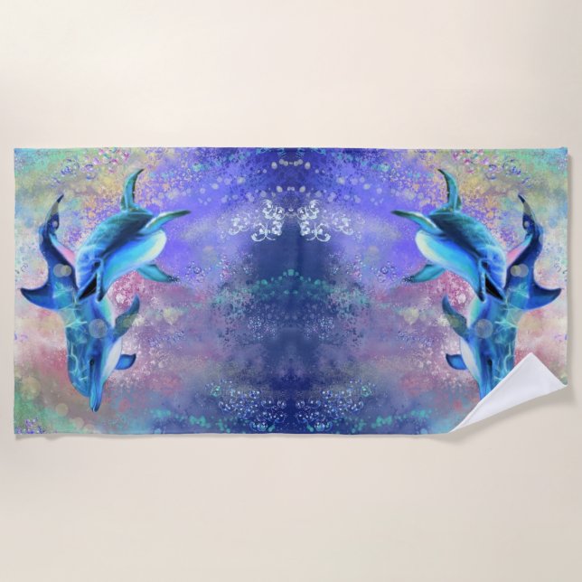 Dolphins Beach Towel (Front)