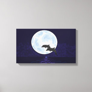 Dolphins Canvas Print