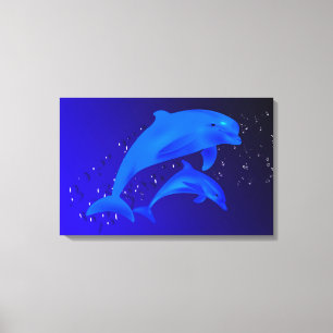 Dolphins Canvas Print