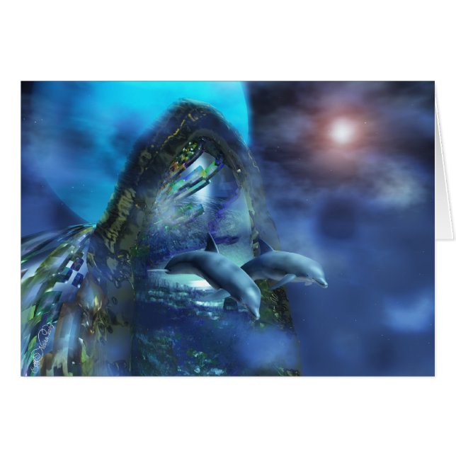 Dolphins Card (Front Horizontal)