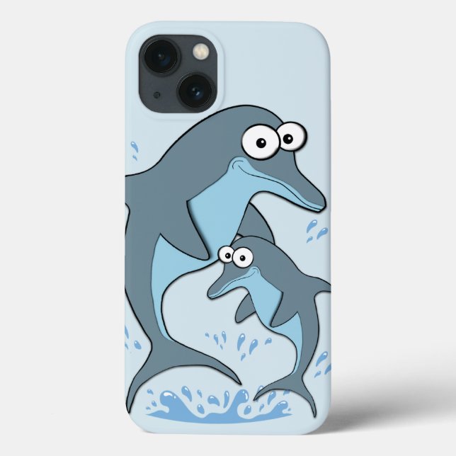 Dolphins Case-Mate iPhone Case (Back)