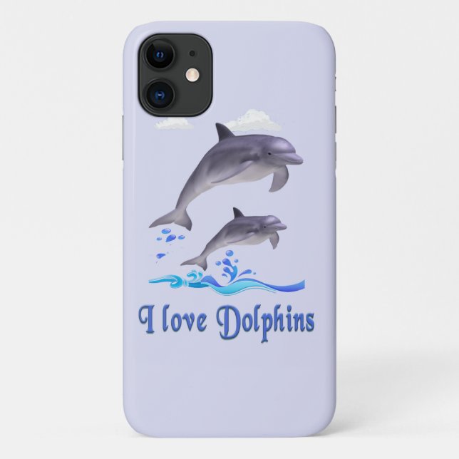 Dolphins Case-Mate iPhone Case (Back)