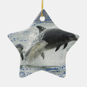 Dolphins Ceramic Tree Decoration