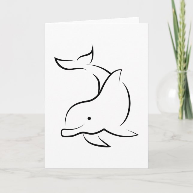 Dolphins Dolphin Sea Animal Ocean Water Gift Idea Card (Front)