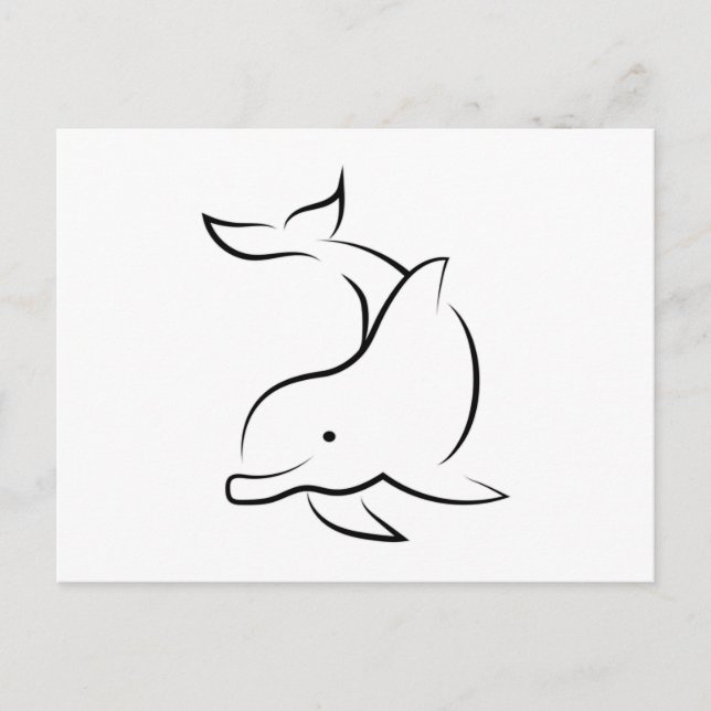 Dolphins Dolphin Sea Animal Ocean Water Gift Idea Postcard (Front)