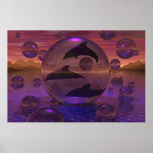 Dolphin's Escape Poster