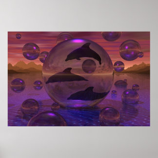 Dolphin's Escape Poster