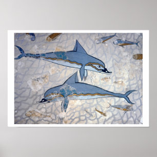 Dolphins (fresco) poster