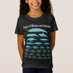 Dolphins gift for girl Beauty design T-Shirt