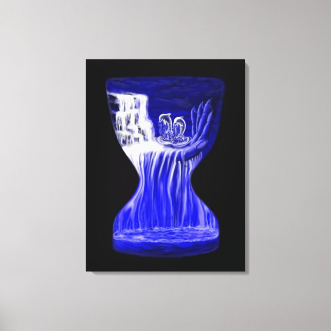 Dolphins , Hand of Times Canvas Print (Front)