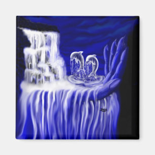 Dolphins , Hand of Times Magnet