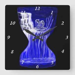 Dolphins , Hand of Times Square Wall Clock